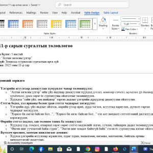 бэлтгэл бүлэг 11 сар алтан загасны үлгэр