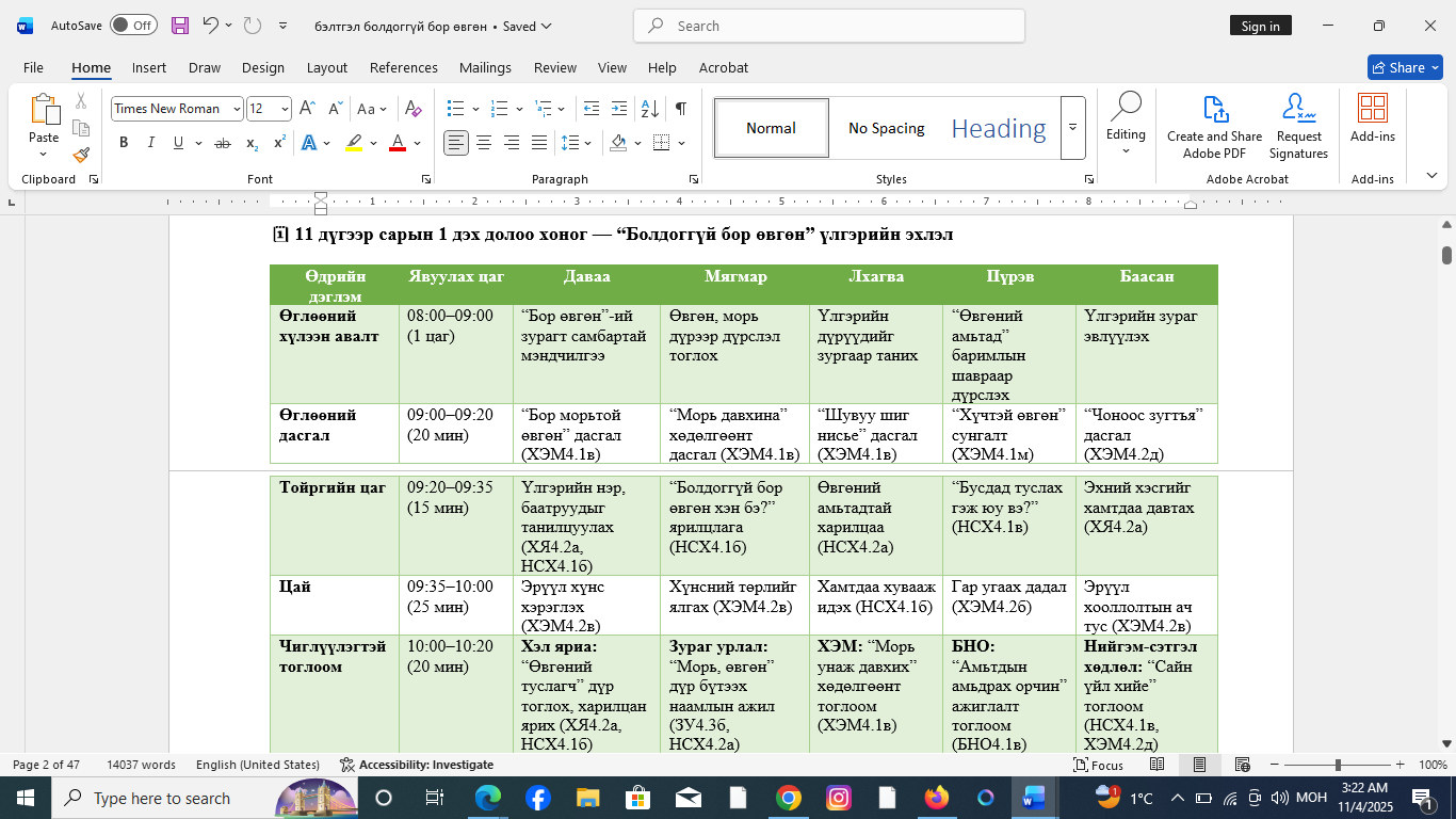 бэлтгэл болдоггүй бор өвгөн үлгэр